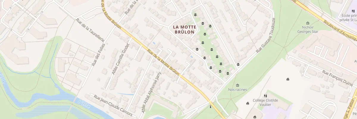 Plan du 42 Rue de la Motte-Brûlon à Rennes