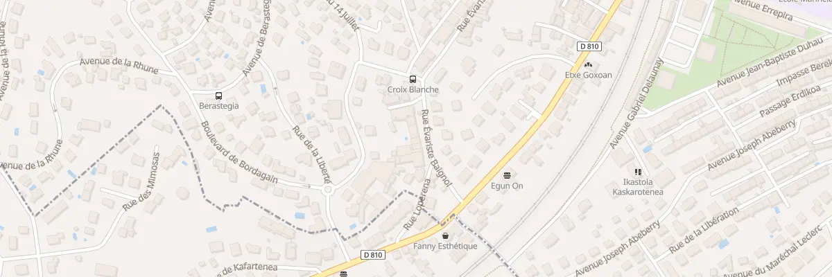 Plan du 13 Rue Evariste Baignol à Ciboure