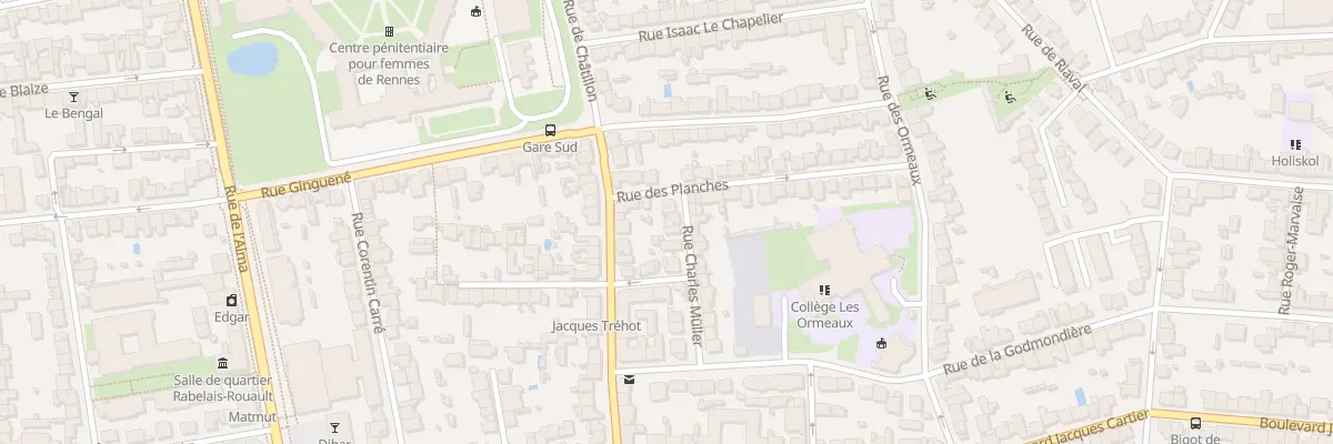 Plan du 4 Rue Charles Müller à Rennes