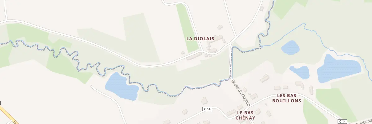Plan du 5162 La Diolais à Baguer-Pican