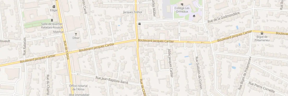 Plan du 67 Rue de Châtillon à Rennes