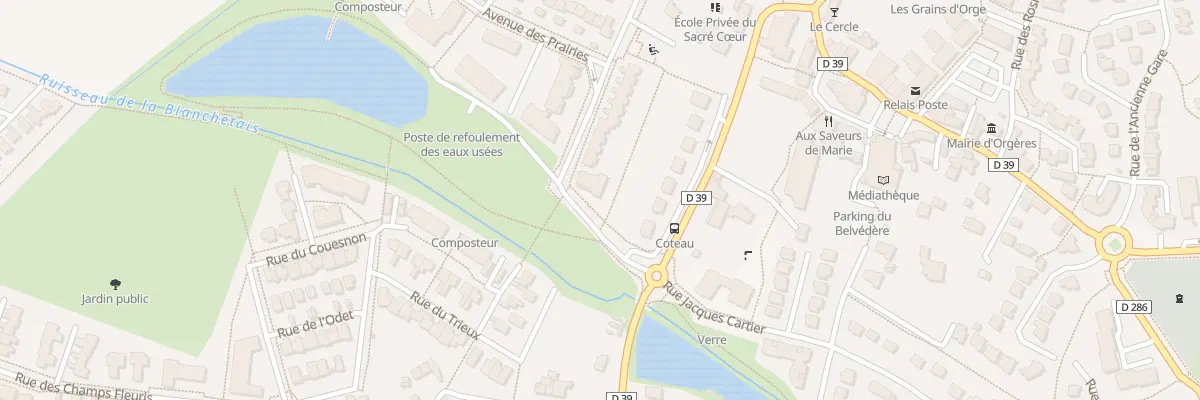 Plan du 2 Av des Prairies à Orgères