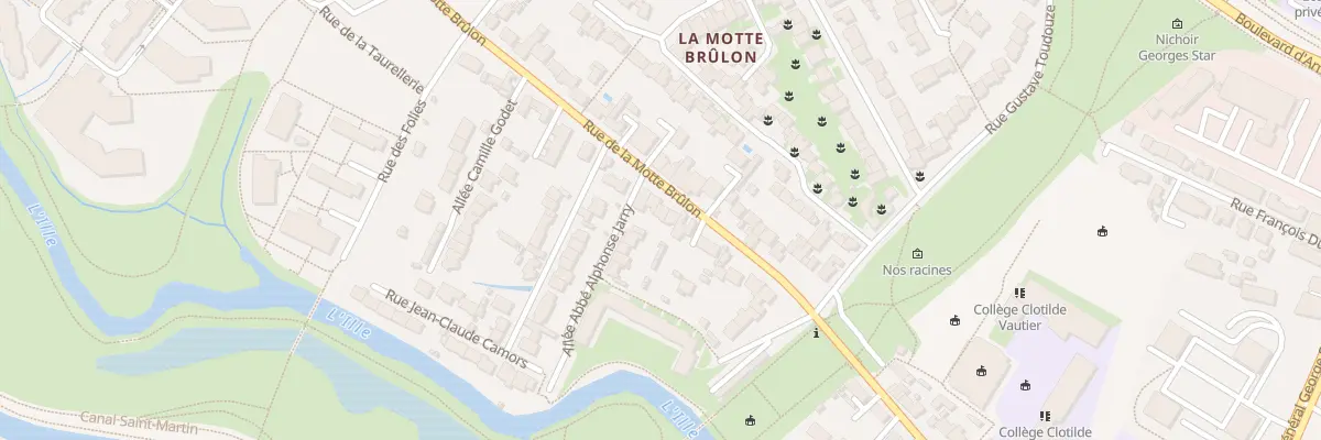 Plan du 43B Rue de la Motte-Brûlon à Rennes