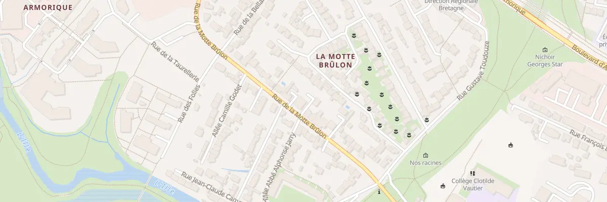 Plan du 46 Rue de la Motte-Brûlon à Rennes