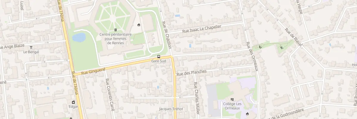 Plan du 152 Rue Ginguené à Rennes
