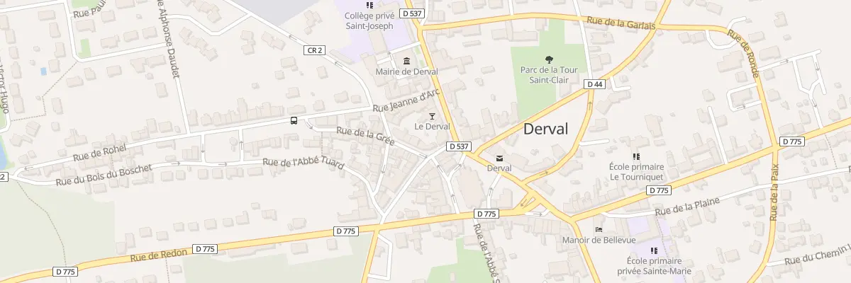 Plan du 2 Rue de la Grée à Derval