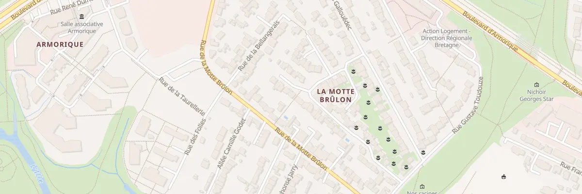 Plan du 18 Sq Simone et J de Bollardiere à Rennes