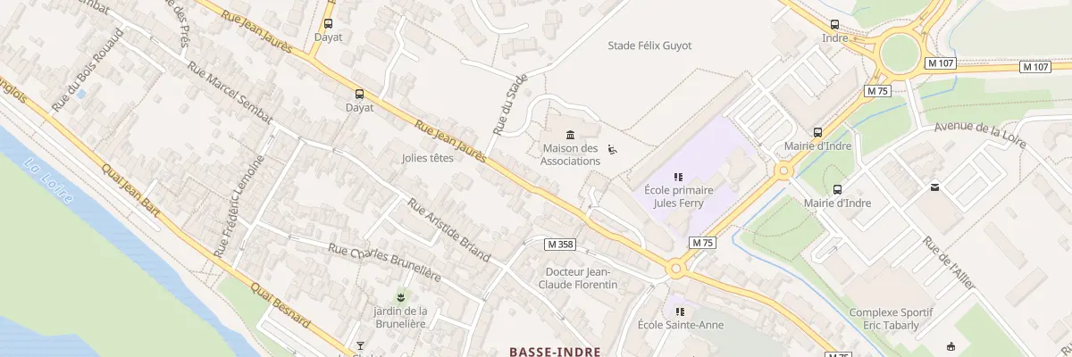Plan du 4Q Rue Jean Jaurès à Indre