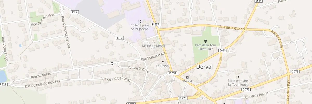 Plan du 2 Rue Jeanne d’Arc à Derval