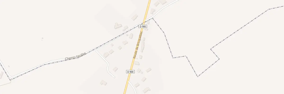 Plan du 34 Rte de Bricquebec à Breuville