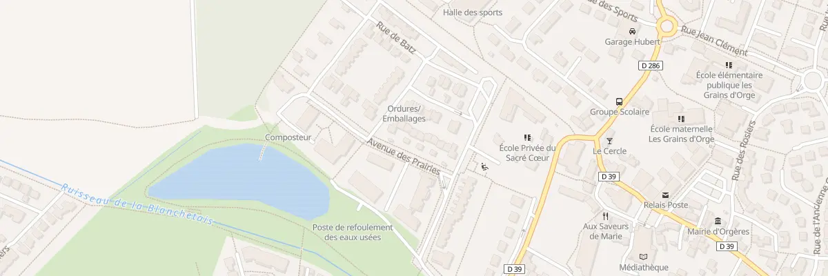 Plan du 32 Av des Prairies à Orgères
