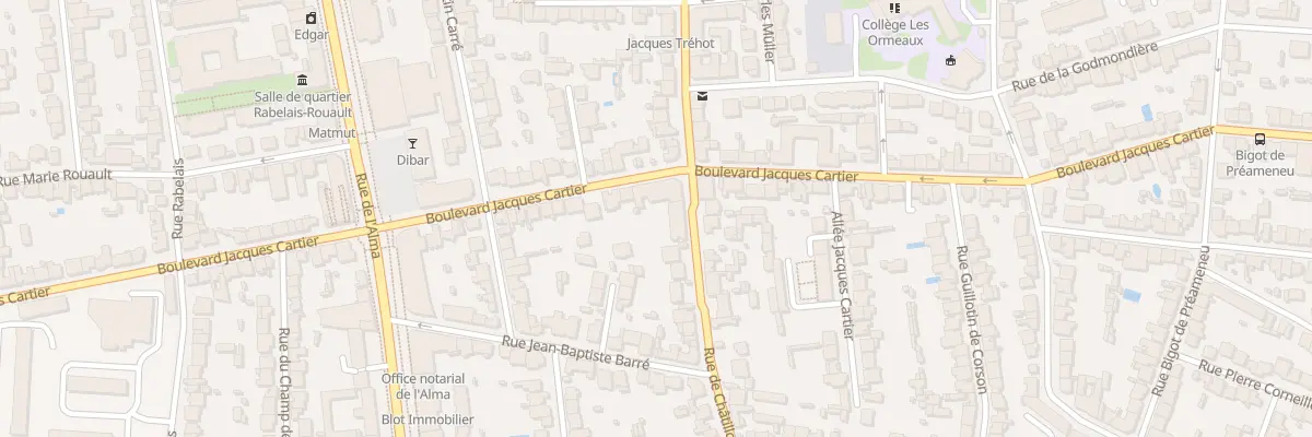 Plan du 64 Rue de Châtillon à Rennes
