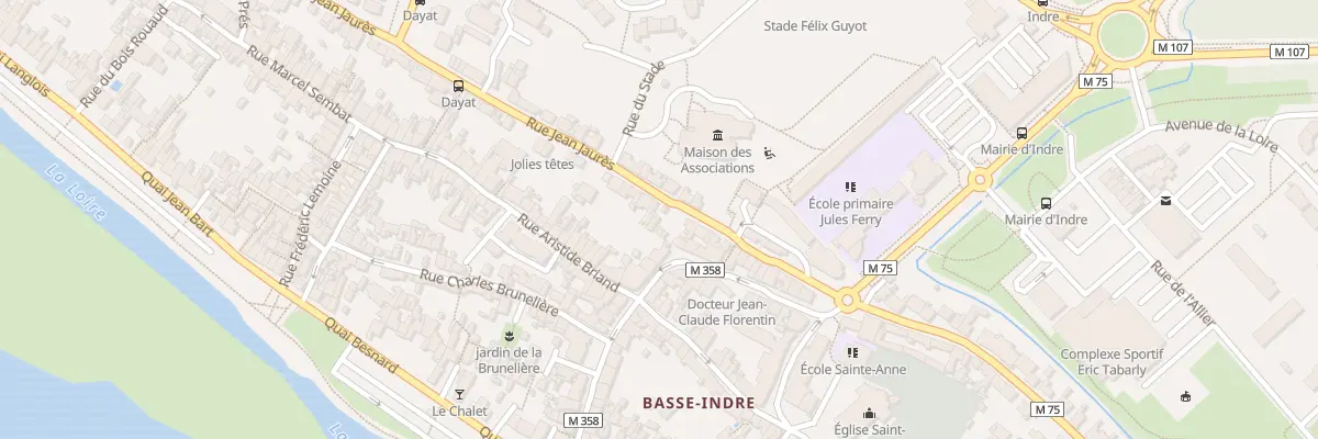 Plan du 5 Rue Jean Jaurès à Indre