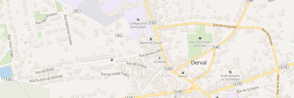 Plan du 6 Rue Jeanne d’Arc à Derval