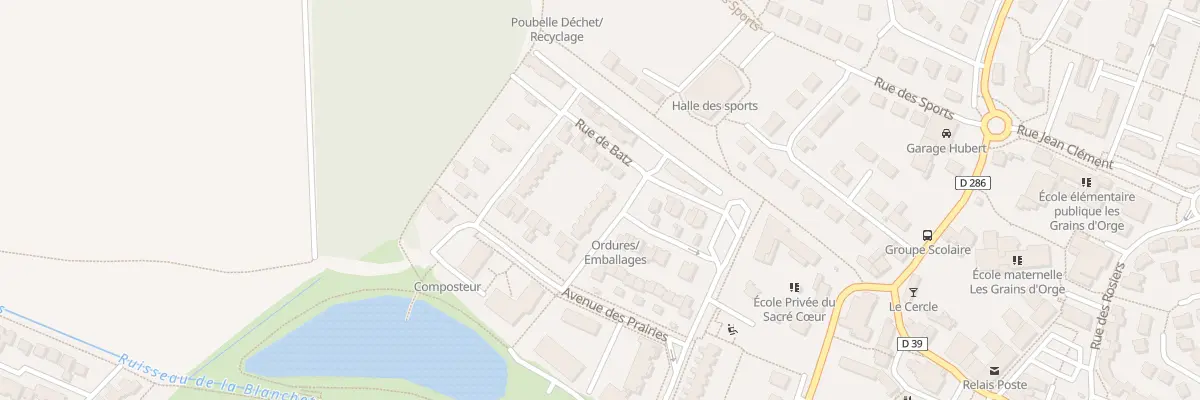 Plan du 13 Rue de Batz à Orgères