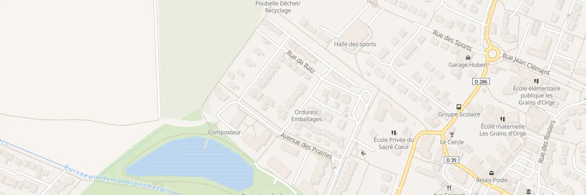 Plan du 9 Rue de Batz à Orgères