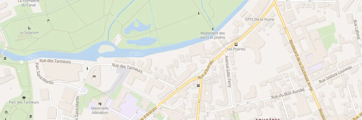 Plan du 85 Rue d’Antrain à Rennes