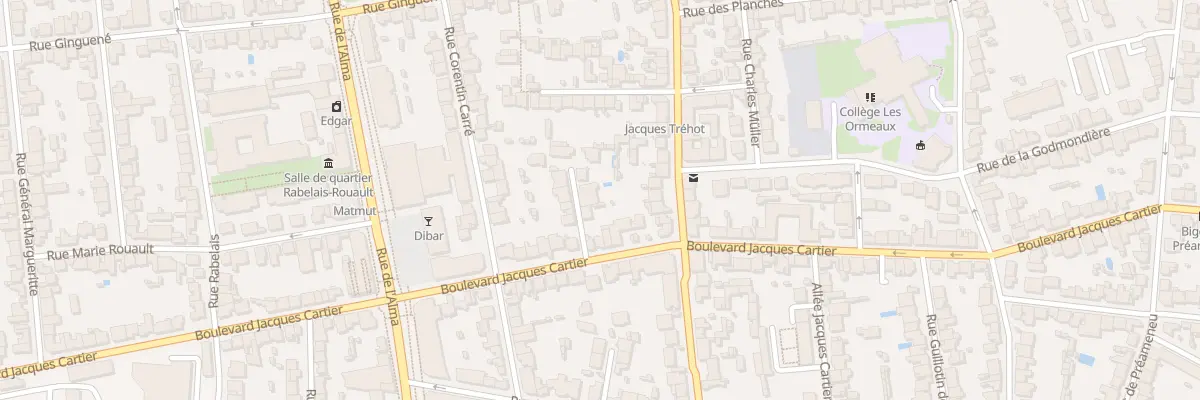 Plan du 6A All Raymond Rouault à Rennes