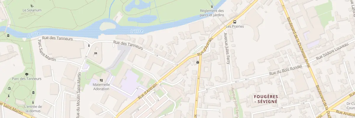 Plan du 81 Rue d’Antrain à Rennes