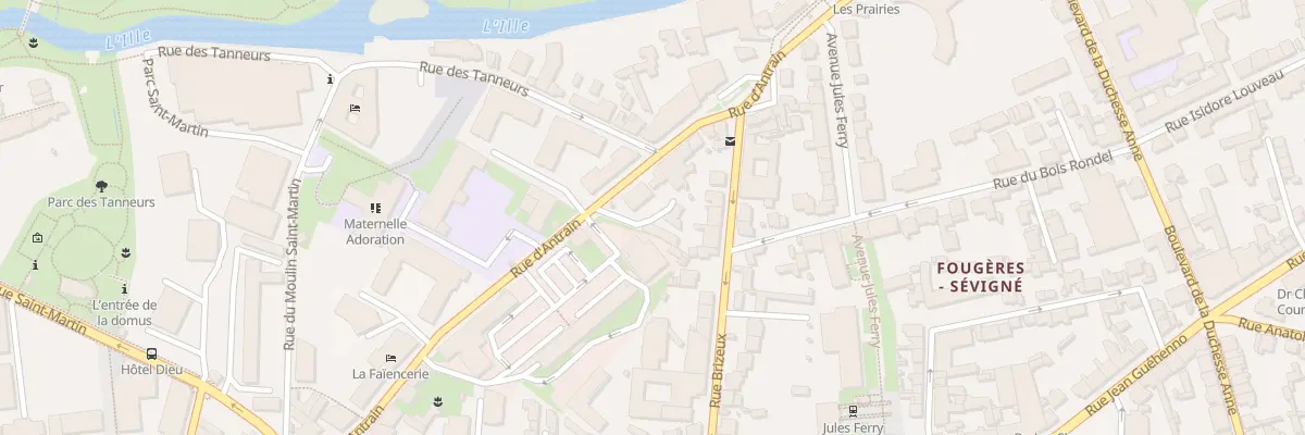 Plan du 112 Rue d’Antrain à Rennes