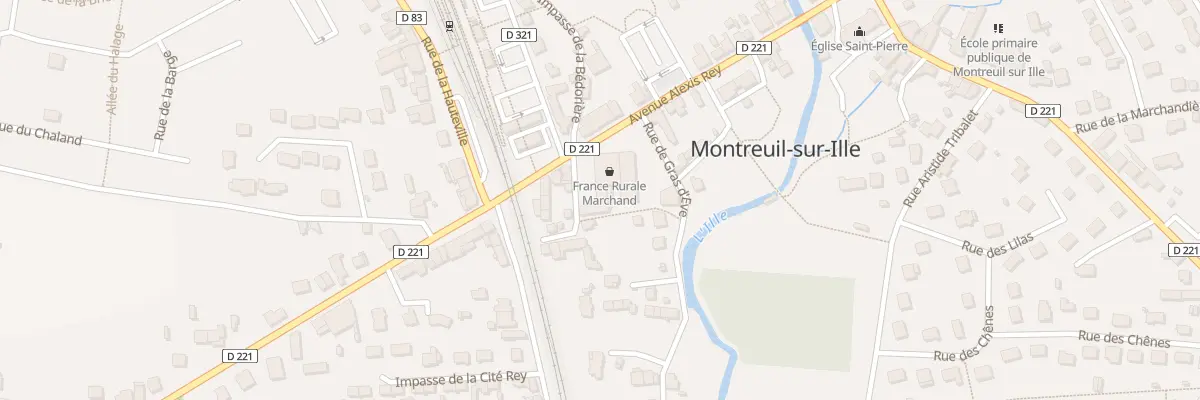 Plan du 1 Rue de la Bédorière à Montreuil-sur-Ille