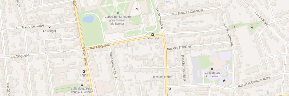 Plan du 140 Rue Ginguené à Rennes