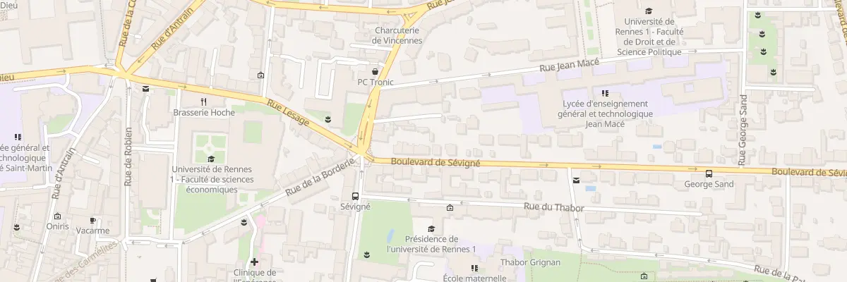 Plan du 7 Bd de Sévigné à Rennes