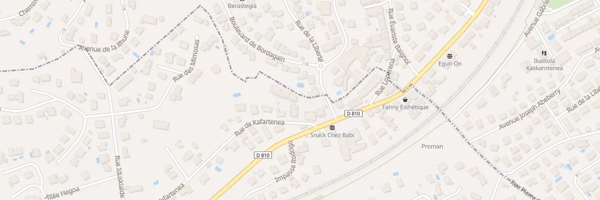Plan du 1 Bd de Bordagain à Urrugne