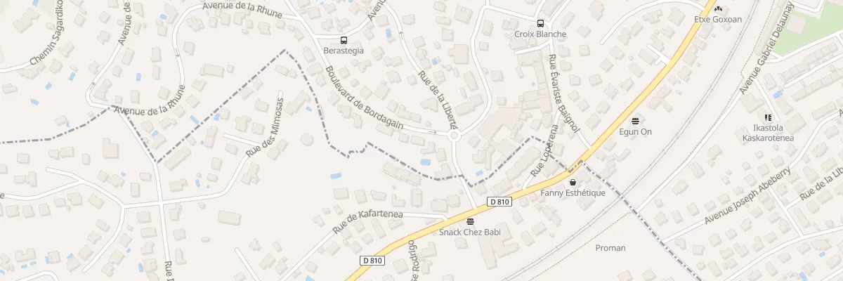 Plan du 7 Bd de Bordagain à Ciboure