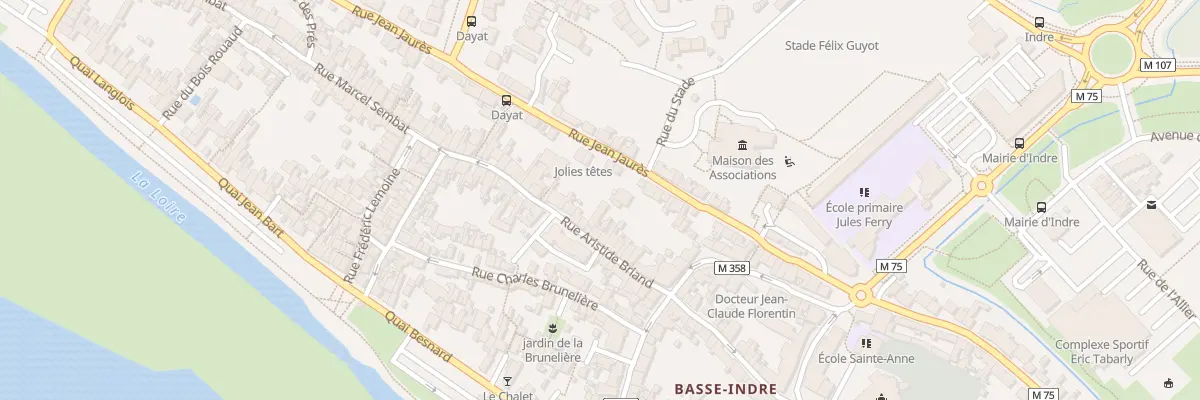 Plan du 20 Rue Aristide Briand à Indre