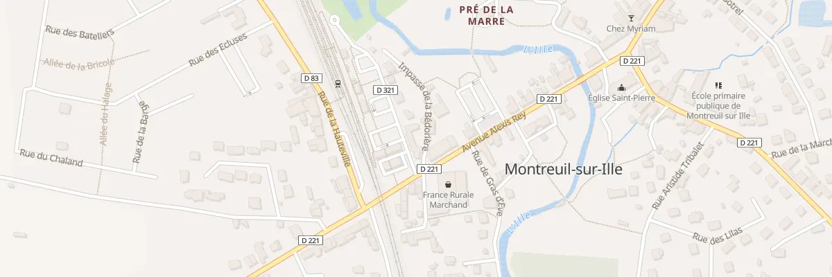 Plan du 1 Rue de la Gare à Montreuil-sur-Ille