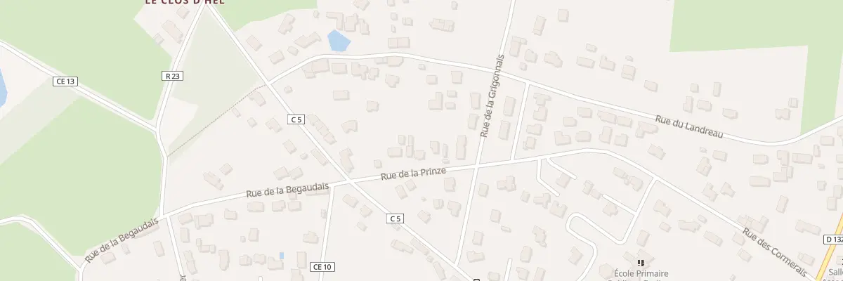 Plan du 11 Rue de la Prinze à La Chevallerais