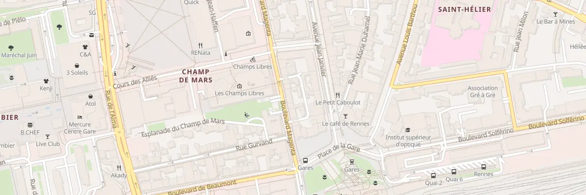 Plan du 33 Bd Magenta à Rennes