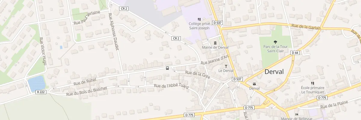 Plan du 20 Rue Jeanne d’Arc à Derval