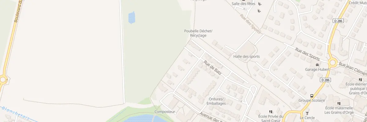 Plan du 34 Rue de Batz à Orgères