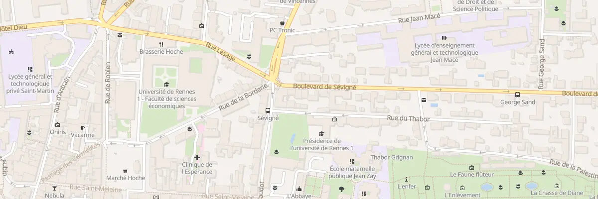 Plan du 6 Bd de Sévigné à Rennes