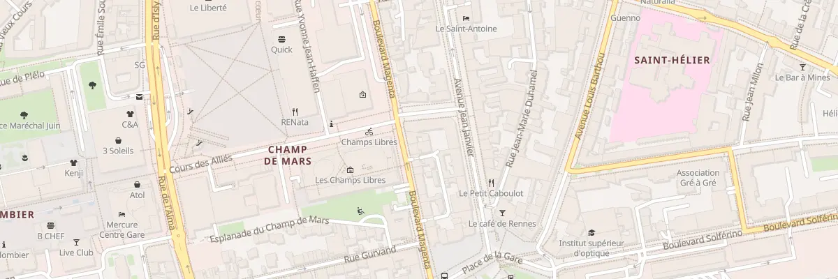 Plan du 25 Bd Magenta à Rennes