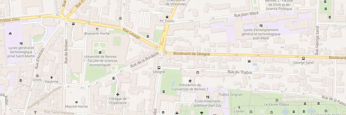 Plan du 4 Bd de Sévigné à Rennes