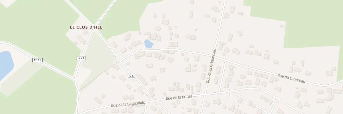 Plan du 5 Rue du Clos d’Hel à La Chevallerais