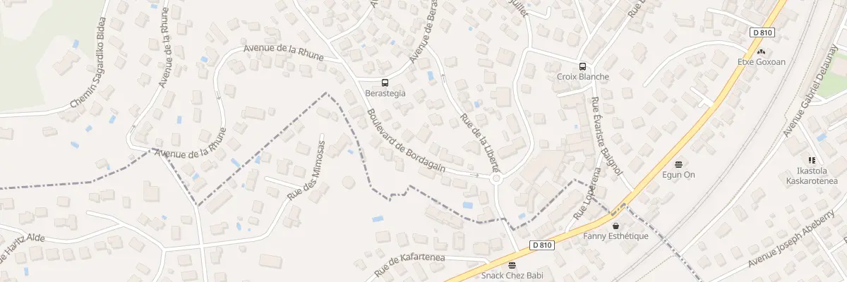Plan du 14 Bd de Bordagain à Ciboure