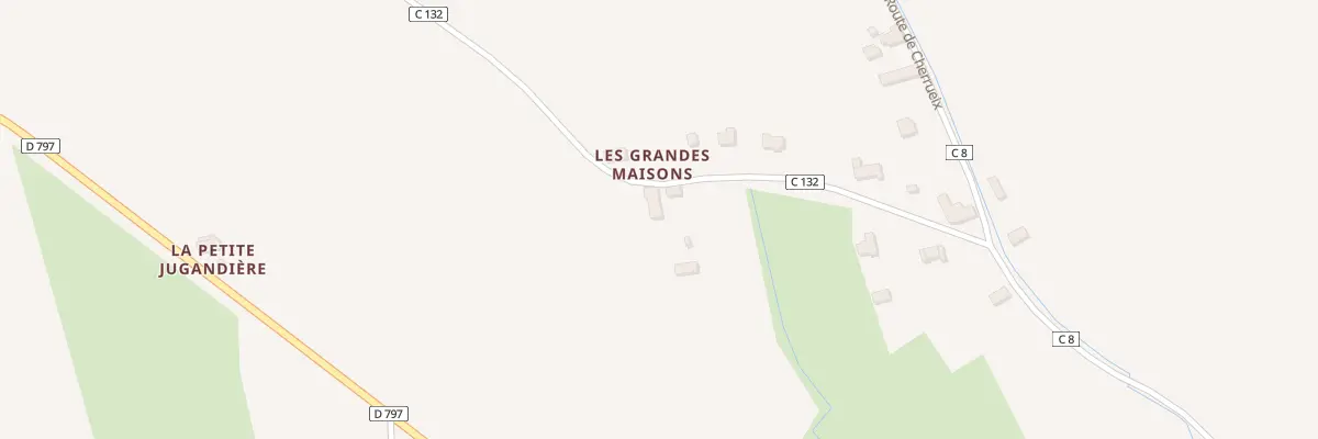 Plan du 1 Les Grandes Maisons à Saint-Broladre