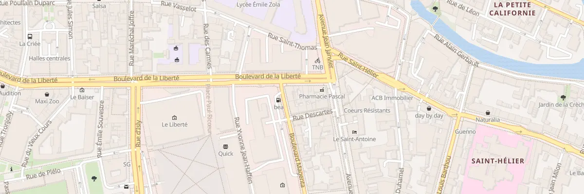 Plan du 1 Bd Magenta à Rennes