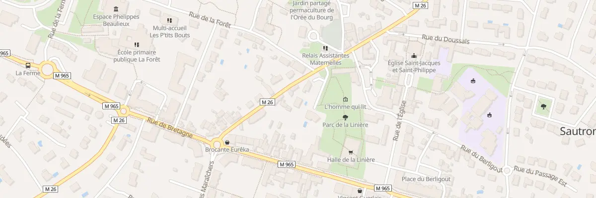 Plan du 10 Rue de la Vallée à Sautron