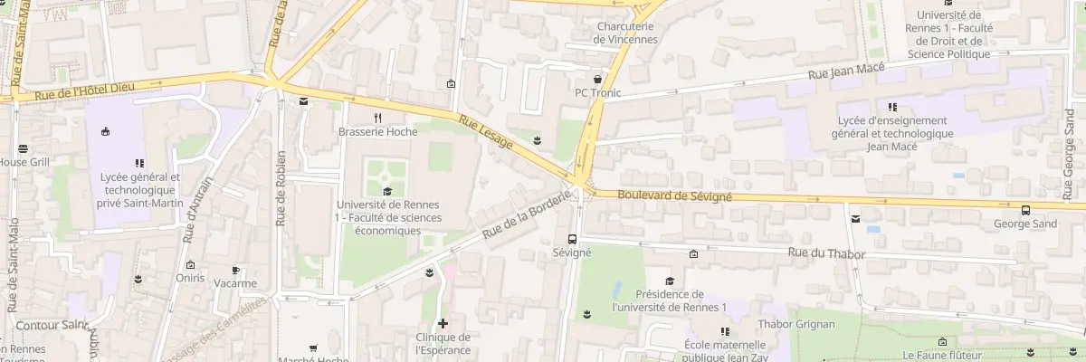 Plan du 14 Rue Lesage à Rennes