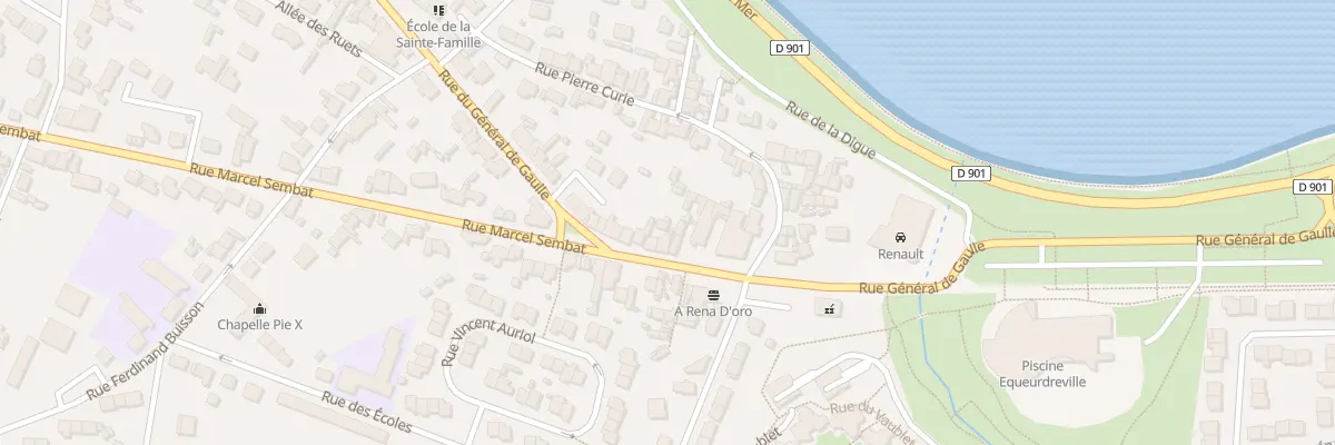 Plan du 22 Rue Gal de Gaulle Equeurdrevil à Cherbourg-en-Cotentin