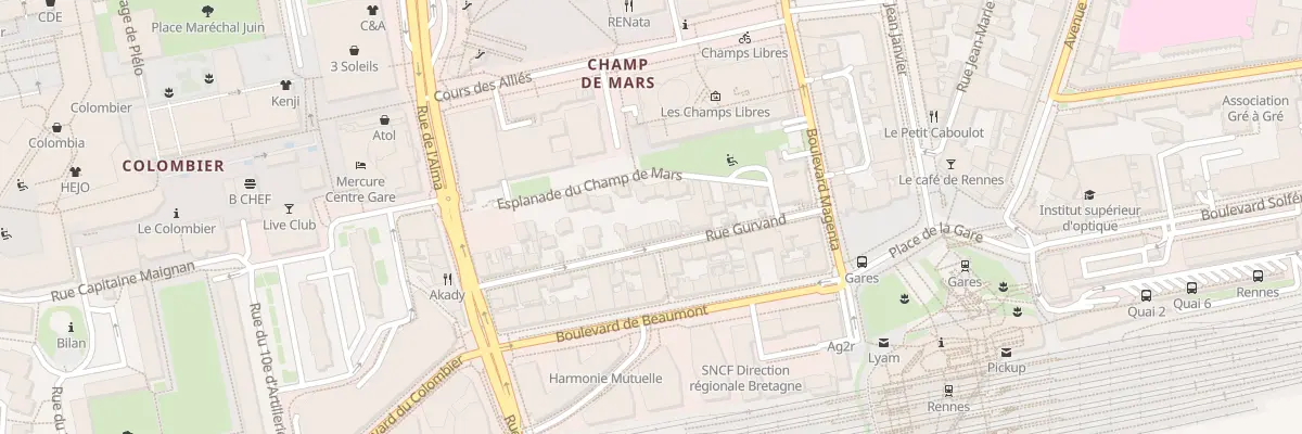 Plan du 21 Rue Gurvand à Rennes