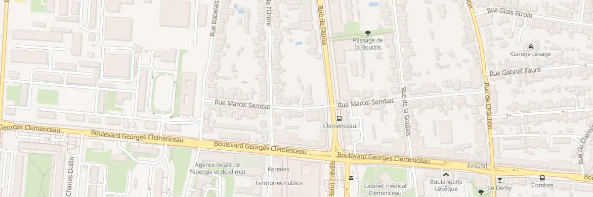 Plan du 19 Rue Marcel Sembat à Rennes