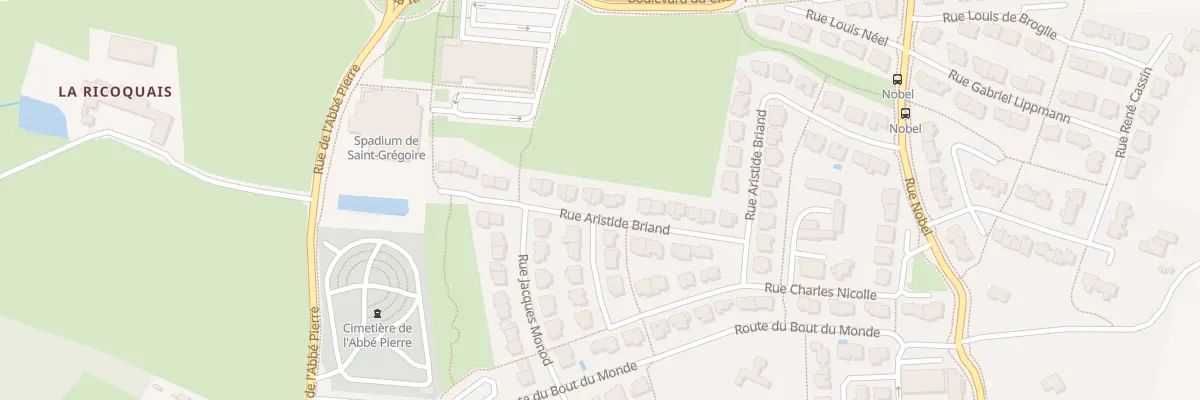 Plan du 25 Rue Aristide Briand à Saint-Grégoire