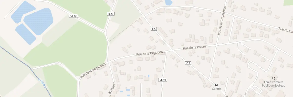 Plan du 6 Rue de la Begaudais à La Chevallerais