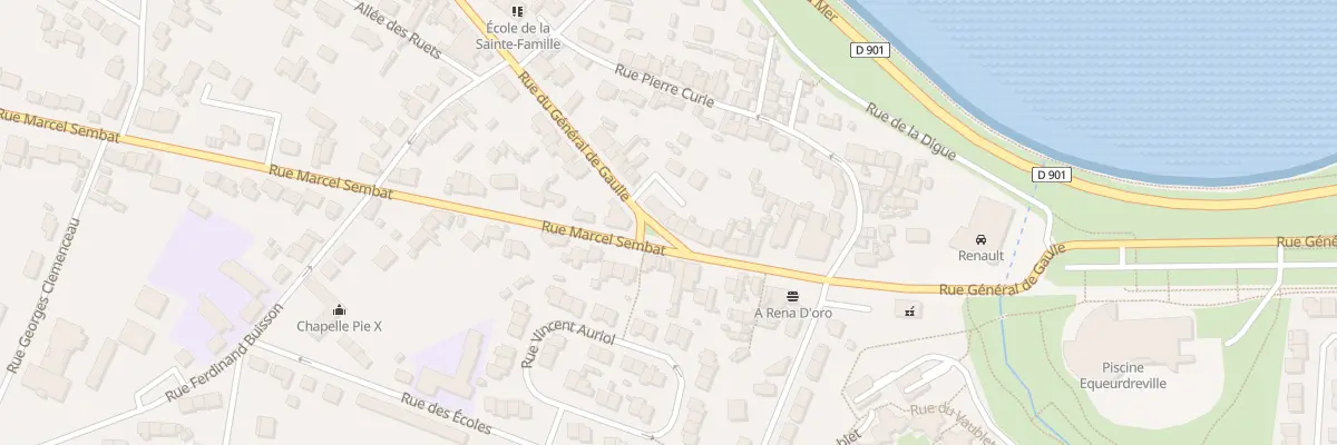 Plan du 36 Rue Gal de Gaulle Equeurdrevil à Cherbourg-en-Cotentin
